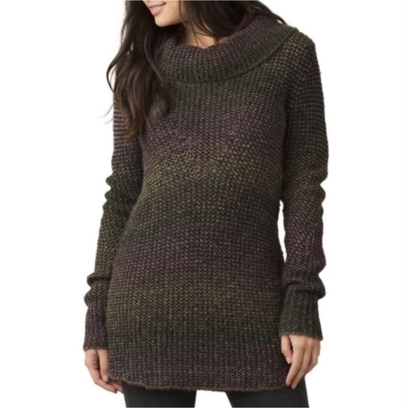 Prana Wool Hunter Tunic Sweater Dark Plum - Picture 1 of 9